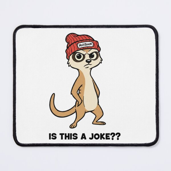 Item preview, Sarcastic Retro Meerkat - "Is This A Joke?" 90s Cartoon Aesthetic designed and sold by mAXiBoOM.