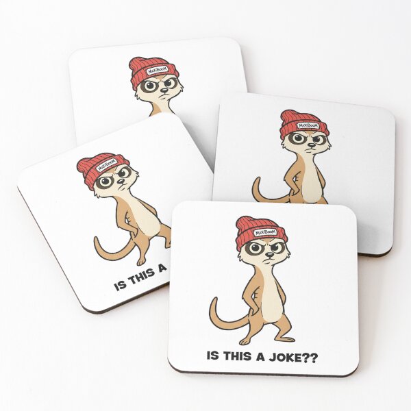 Item preview, Sarcastic Retro Meerkat - "Is This A Joke?" 90s Cartoon Aesthetic designed and sold by mAXiBoOM.