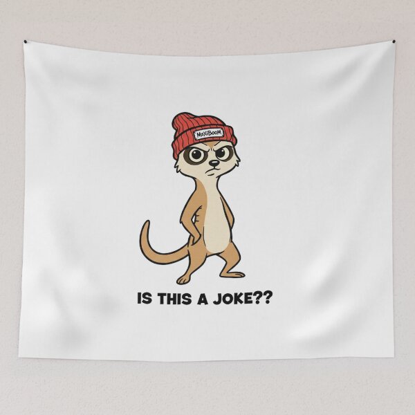 Item preview, Sarcastic Retro Meerkat - "Is This A Joke?" 90s Cartoon Aesthetic designed and sold by mAXiBoOM.
