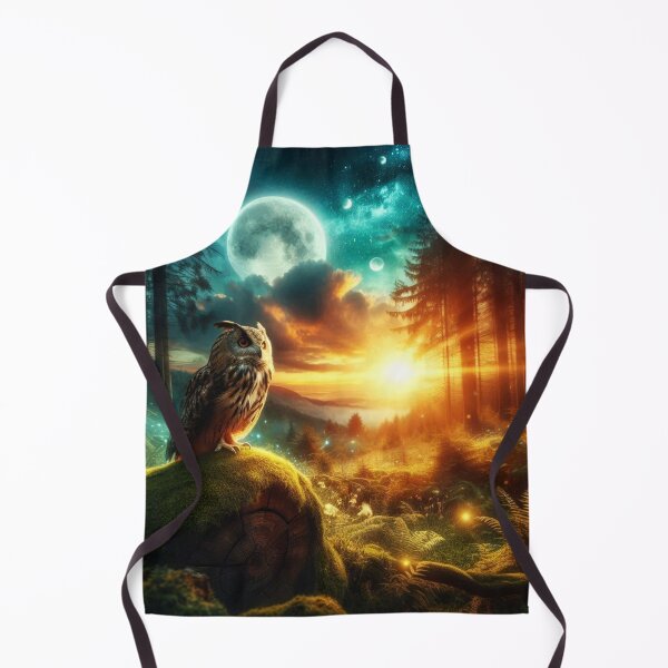 Item preview, Cosmic Forest Owl – Mystical Guardian designed and sold by Dogandesighn.