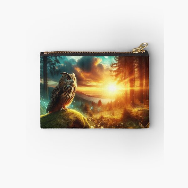 Item preview, Cosmic Forest Owl – Mystical Guardian designed and sold by Dogandesighn.