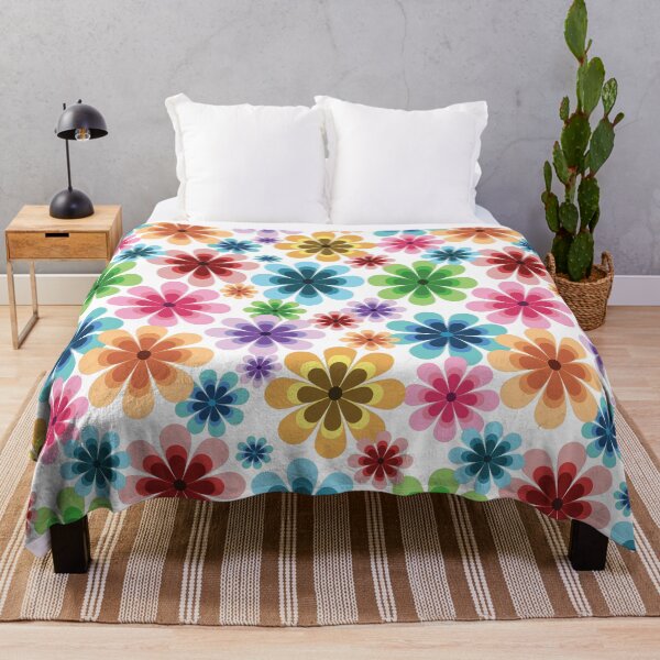 Item preview, Colorful Retro Flower Seamless Pattern designed and sold by PowerAntShop.