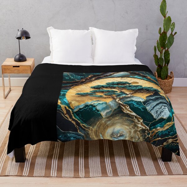 Item preview, Golden Bonsai Tree in Swirling Vortex designed and sold by DeBrainstore.