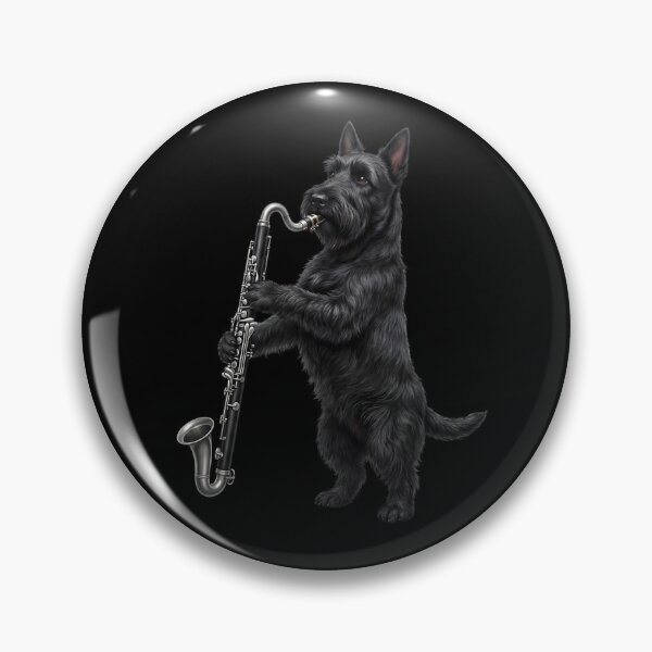 Item preview, Scottish Terrier Playing Bass Clarinet Player Bass Clarinetist Dog Lover designed and sold by TerryConnells.