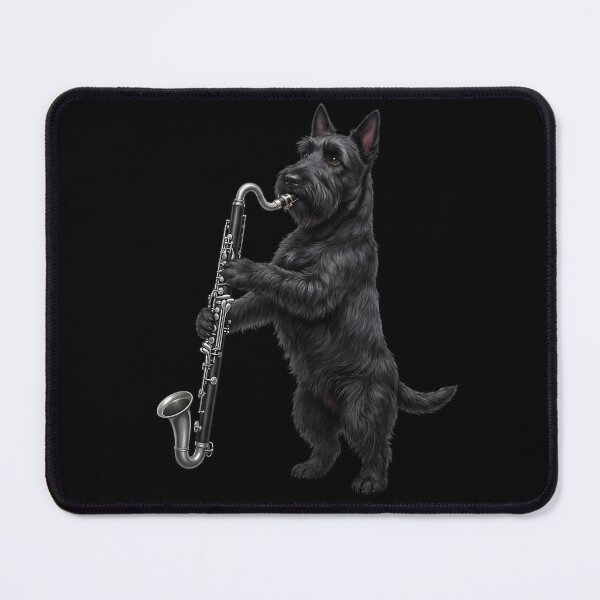 Item preview, Scottish Terrier Playing Bass Clarinet Player Bass Clarinetist Dog Lover designed and sold by TerryConnells.