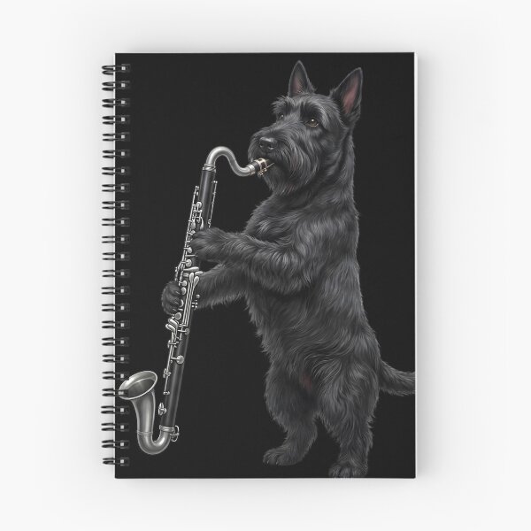 Item preview, Scottish Terrier Playing Bass Clarinet Player Bass Clarinetist Dog Lover designed and sold by TerryConnells.