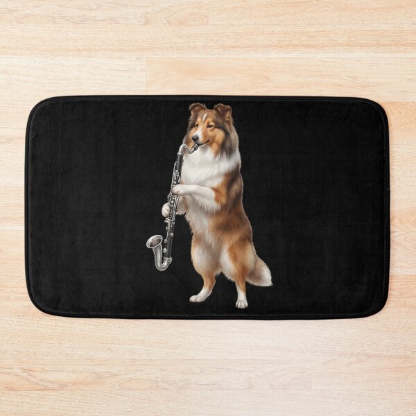 Item preview, Shetland Sheepdog Playing Bass Clarinet Player Bass Clarinetist Dog Lover designed and sold by TerryConnells.