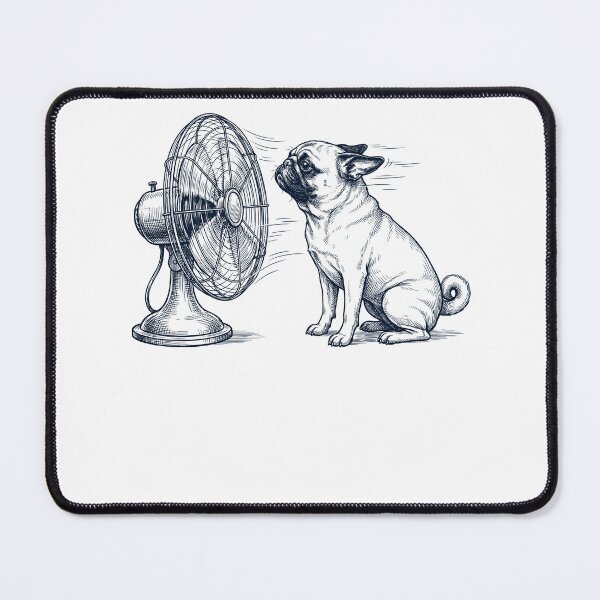Artikelvorschau, Vintage Mops mit Fan Hundemama Papa entworfen und verkauft von DoodleTortle.