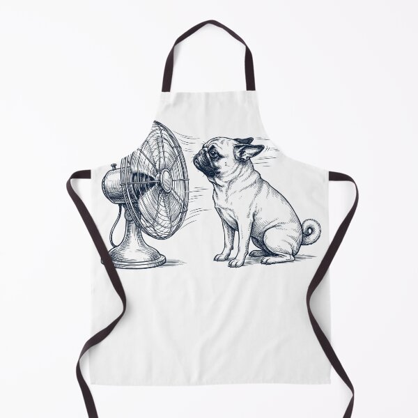 Artikelvorschau, Vintage Mops mit Fan Hundemama Papa entworfen und verkauft von DoodleTortle.