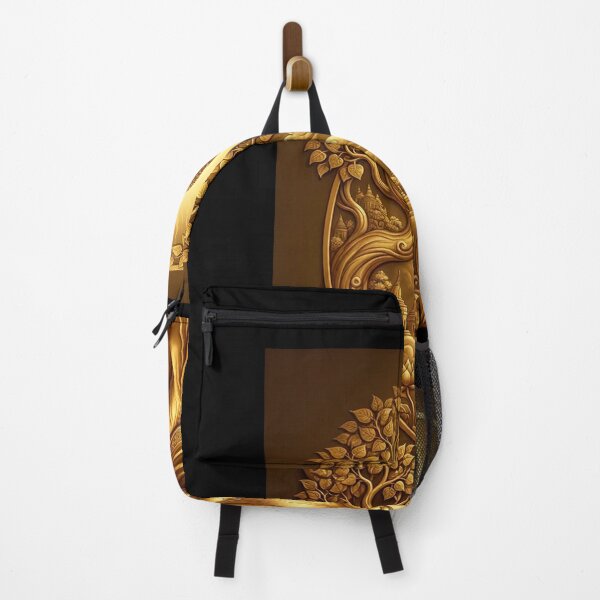 Item preview, Golden Buddha with Lotus Flowers designed and sold by DeBrainstore.