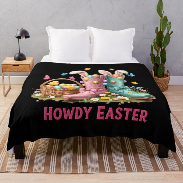 Item preview, Howdy Western Easter Bunny Coquette Cowboy Boots Eggs designed and sold by OlakunleOloroz.