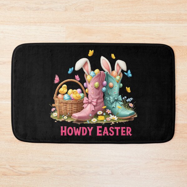 Item preview, Howdy Western Easter Bunny Coquette Cowboy Boots Eggs designed and sold by OlakunleOloroz.