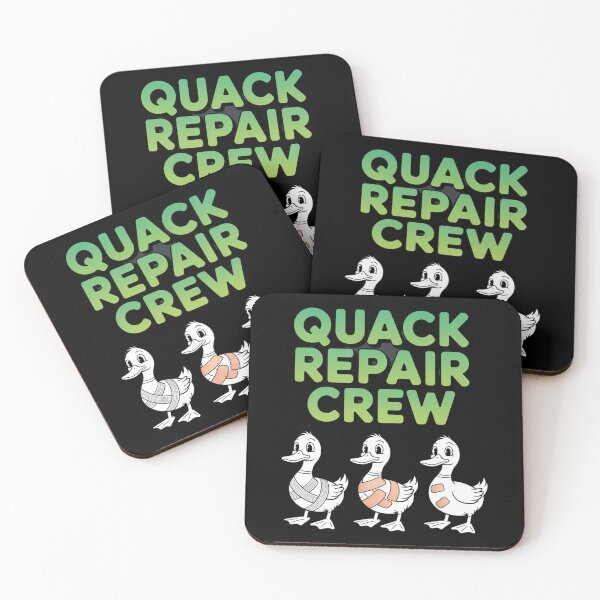 Item preview, Quack Tape  - repair-tape - field repair humor - temporary fix club - patch notes humor - hotfix engineer joke - maintenance crew - workshop life funny - overlanding repair - maker space  designed and sold by JansenGS.