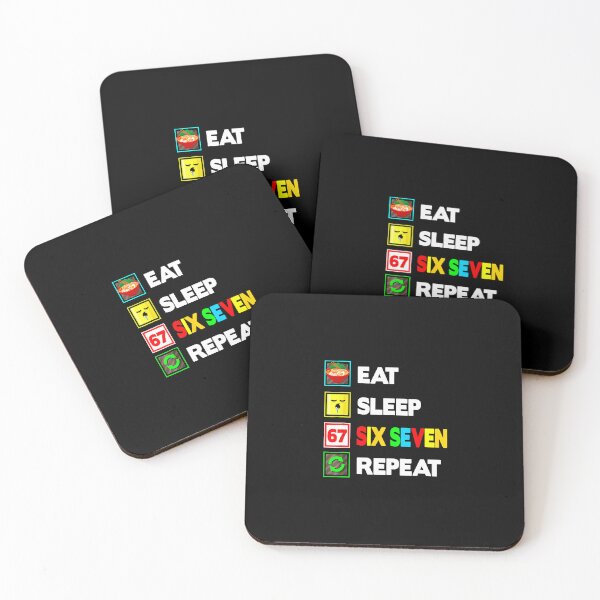Item preview, Eat Sleep Six Seven Repeat Funny 67 Meme  designed and sold by gladysenglish.