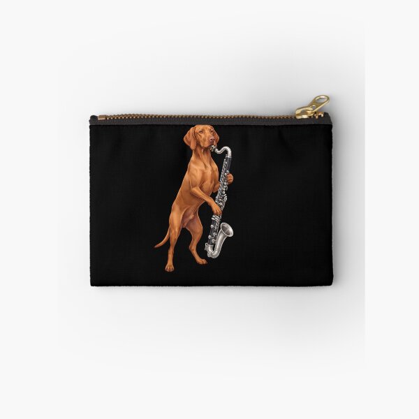 Item preview, Vizsla Playing Bass Clarinet Player Bass Clarinetist Dog Lover designed and sold by TerryConnells.
