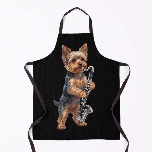 Item preview, Yorkshire Terrier Playing Bass Clarinet Player Bass Clarinetist Dog Lover designed and sold by TerryConnells.