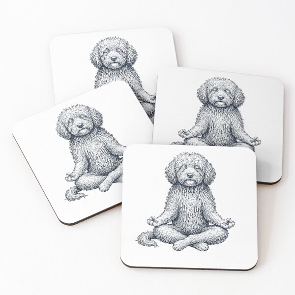 Item preview, Vintage Puli Yoga Lotus Meditation Dog Lover designed and sold by DoodleTortle.