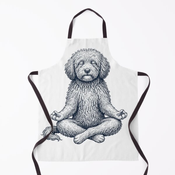 Item preview, Vintage Puli Yoga Lotus Meditation Dog Lover designed and sold by DoodleTortle.
