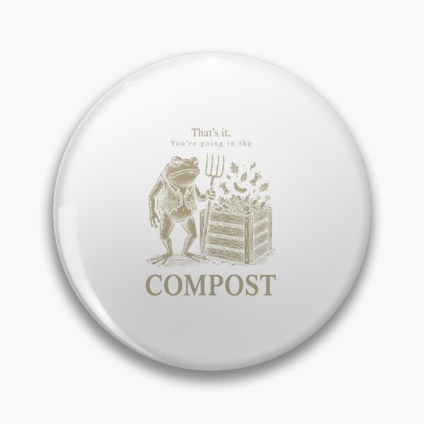 Item preview, You’re Going In The Compost Funny Gardening Frog Design designed and sold by kiralynstration.