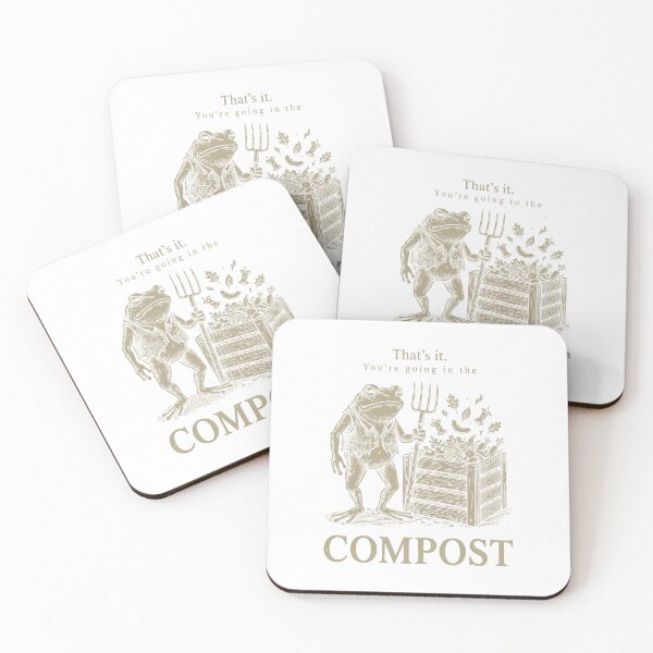 Item preview, You’re Going In The Compost Funny Gardening Frog Design designed and sold by kiralynstration.