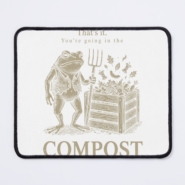 Item preview, You’re Going In The Compost Funny Gardening Frog Design designed and sold by kiralynstration.