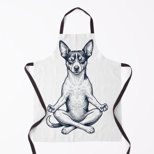 Item preview, Vintage Rat Terrier Yoga Lotus Meditation Dog Lover designed and sold by DoodleTortle.