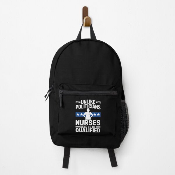 Item preview, Unlike Politicians Nurses Need To Be Qualified Funny Sarcasm Quote designed and sold by miaa-artistshop.