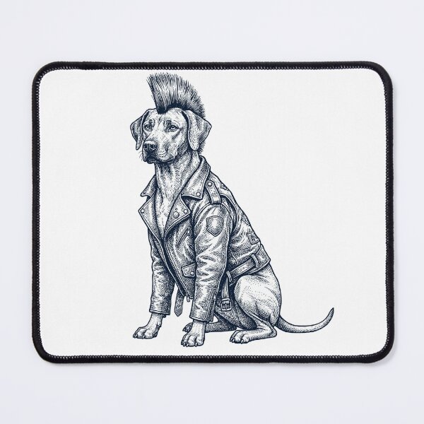 Item preview, Vintage Rhodesian Ridgeback Punk Mowhawk Dog Mom Dad designed and sold by DoodleTortle.