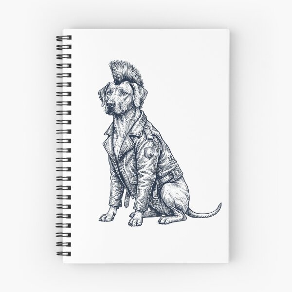 Item preview, Vintage Rhodesian Ridgeback Punk Mowhawk Dog Mom Dad designed and sold by DoodleTortle.
