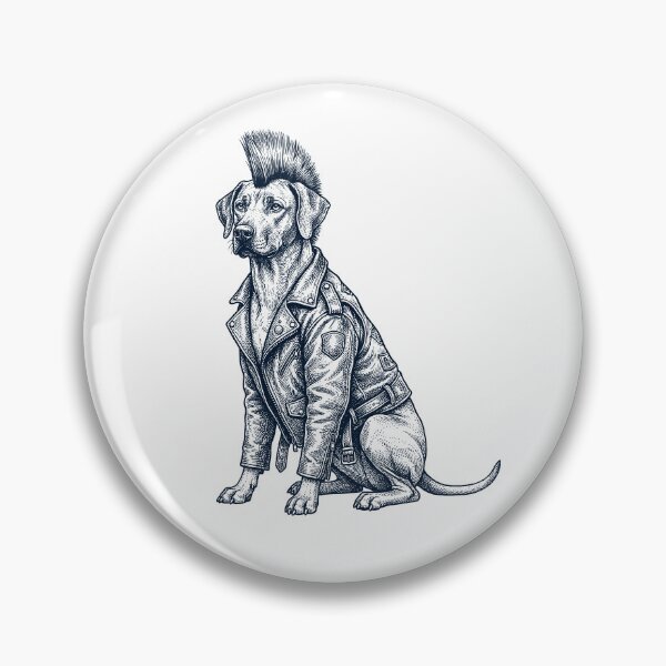 Item preview, Vintage Rhodesian Ridgeback Punk Mowhawk Dog Mom Dad designed and sold by DoodleTortle.