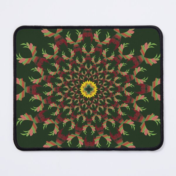Item preview, Emerald Midnight Sacred Flame Mandala designed and sold by OIL Pattern Design .