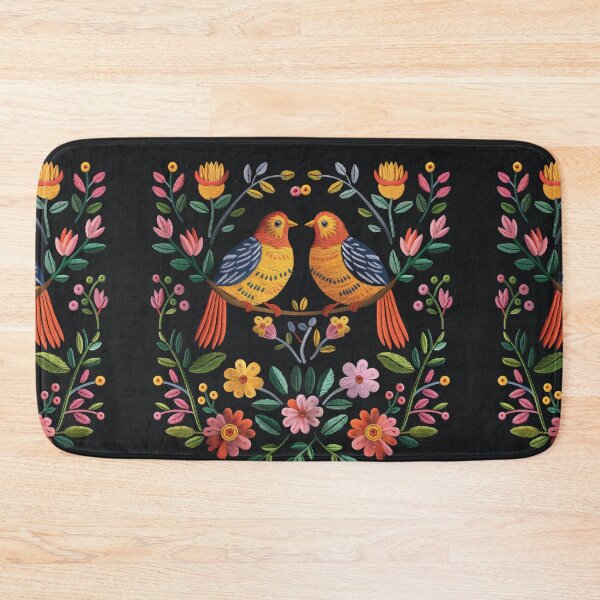Item preview, Mexican Embroidery Pattern Art Birds Flowers designed and sold by xiao xuans.