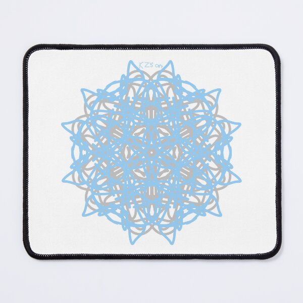 Item preview, Air Themed Blue and Grey Mandala White Background designed and sold by KZs-art.