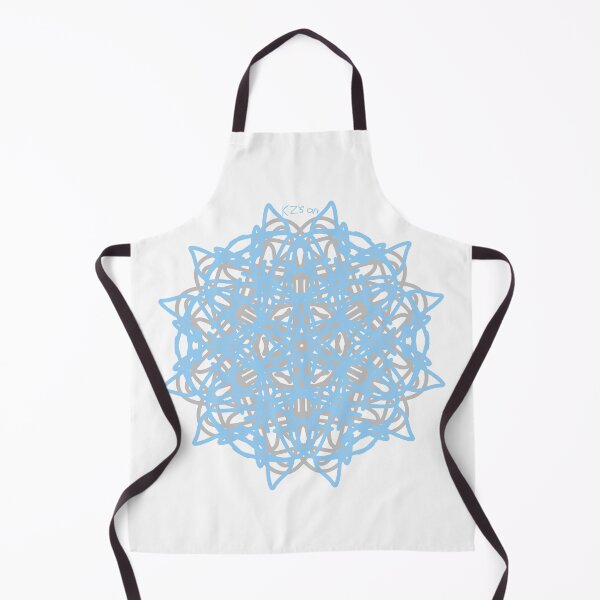 Item preview, Air Themed Blue and Grey Mandala White Background designed and sold by KZs-art.