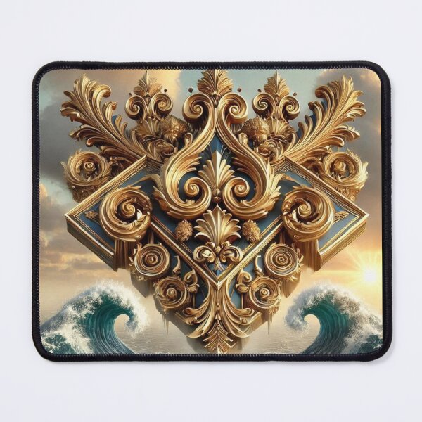 Item preview, Golden Baroque Ocean – Surreal Majesty designed and sold by Dogandesighn.