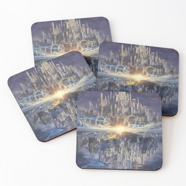 Item preview, Ethereal Castle Reflection in Cosmic Sea designed and sold by DeBrainstore.
