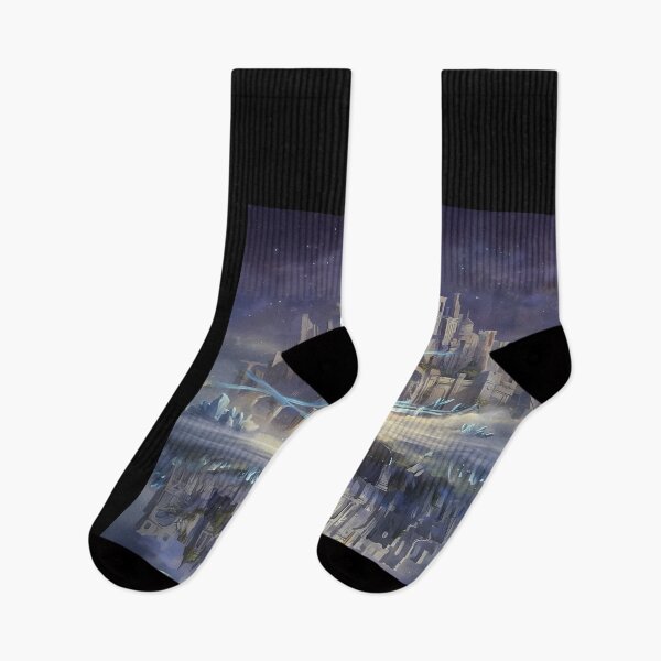 Item preview, Ethereal Castle Reflection in Cosmic Sea designed and sold by DeBrainstore.