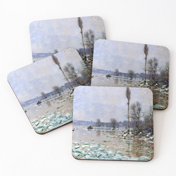 Item preview, Breakup of Ice: Melting Ice Floes on a River designed and sold by artdesignsnow.