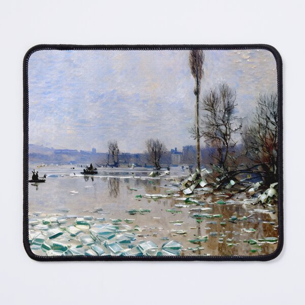 Item preview, Breakup of Ice: Melting Ice Floes on a River designed and sold by artdesignsnow.