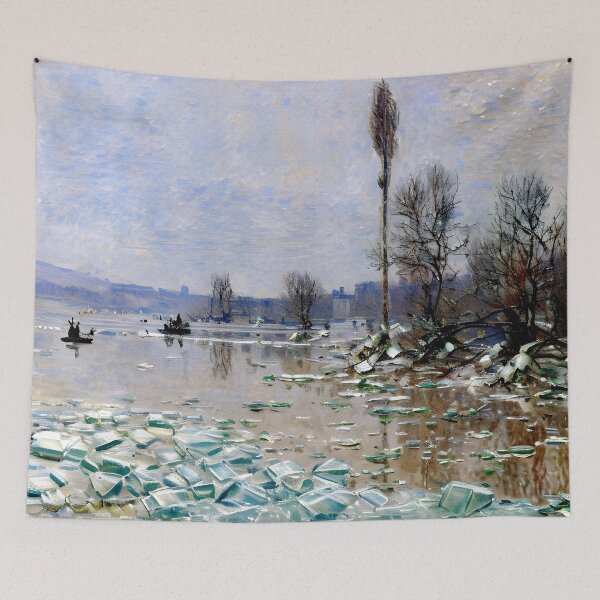 Item preview, Breakup of Ice: Melting Ice Floes on a River designed and sold by artdesignsnow.