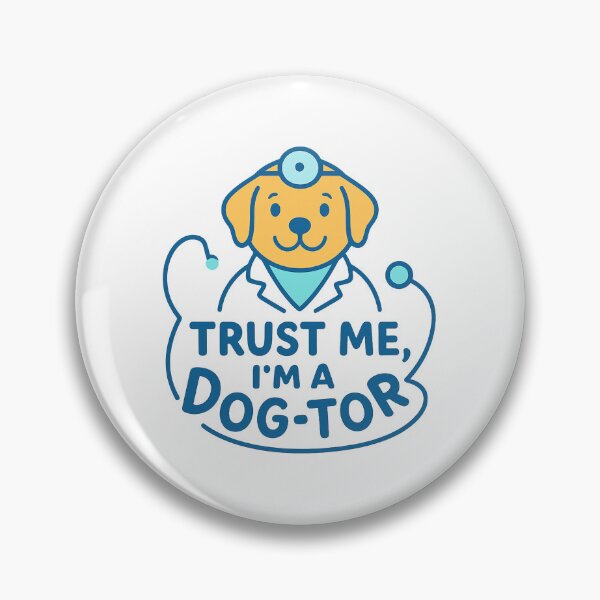 Item preview, Trust Me I’m a Dog-tor Cute Dog Doctor Typography Logo designed and sold by OwnYourMood.