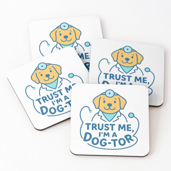 Item preview, Trust Me I’m a Dog-tor Cute Dog Doctor Typography Logo designed and sold by OwnYourMood.
