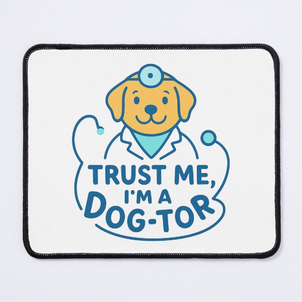 Item preview, Trust Me I’m a Dog-tor Cute Dog Doctor Typography Logo designed and sold by OwnYourMood.