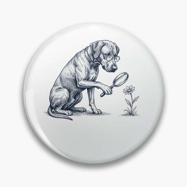 Artikelvorschau, Vintage Rhodesian Ridgeback Botaniker Blumenhund Mama Papa entworfen und verkauft von DoodleTortle.