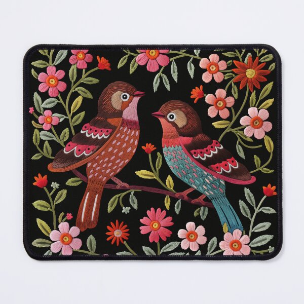 Item preview, Mexican Embroidery Pattern Art Birds Flowers designed and sold by xiao xuans.