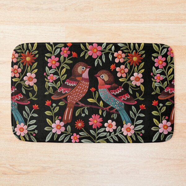 Item preview, Mexican Embroidery Pattern Art Birds Flowers designed and sold by xiao xuans.