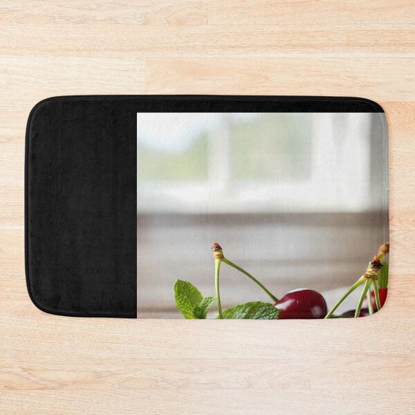 Item preview, Fresh Cherries and Raspberries with Mint designed and sold by DeBrainstore.