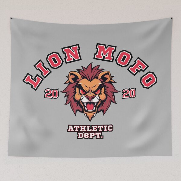 Item preview, Lion Mofo College Logo Style Gym Wear designed and sold by pUNKnown.