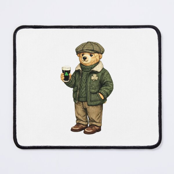 Item preview, Funny St Patricks Day Bear designed and sold by Vonravenn.
