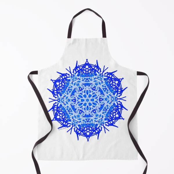 Item preview, Water Themed Blue Mandala White Background designed and sold by KZs-art.